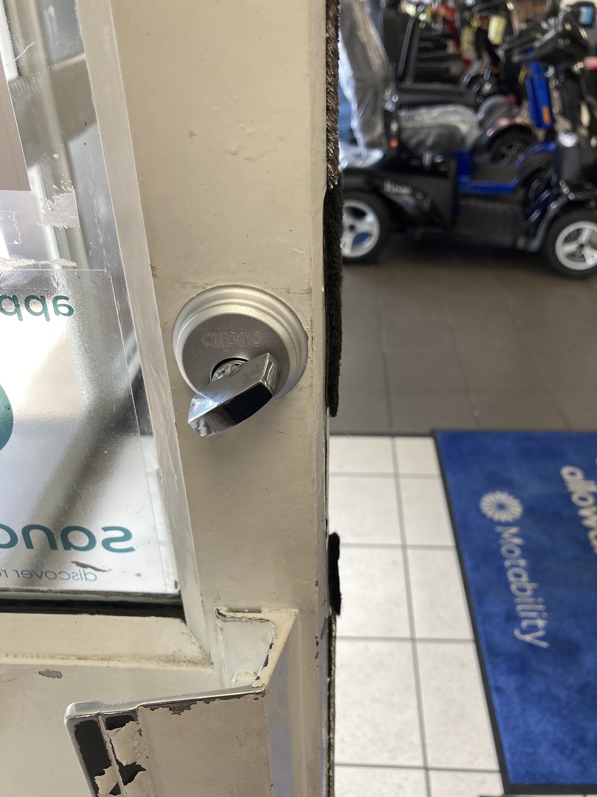 Break-in damage being repaired by MA Door Repairs in Manchester